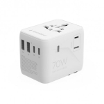 Gembird Universal travel power adapter 70 W TPA-2A3C70-01-W