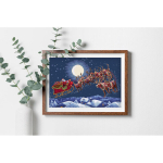 Rist&otilde;mbluskomplekt "J&otilde;ulu&otilde;htu Lennuk" 51 x 35 cm SLETIL9959
