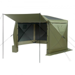 Paviljonisarnane telk 300x300x220 cm roheline, matkamiseks