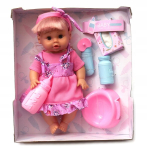 Nukk Agusia 30cm, joob, lakub, &uuml;tleb "ema", "isa"