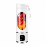 Kaasaskantav akuga blender LED-ekraaniga, valge, 1 tk