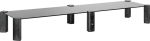 Teleri kinnitus Podstawka na dwa monitory - podw&oacute;jna Maclean, max. 20kg, hartowane szkło, (1029x285x127mm), MC-936