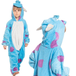 Laste pidžaama Kigurumi Onesie Sulivani kost&uuml;&uuml;m, sinine, 115-125 cm, 115-125 cm