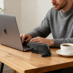 MagRack MagSafe kate Samsung Galaxy S26, matt musta Tech-Protect