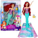 Muundatav nukk Disney Princess Ariel Mattel, erinevates v&auml;rvitoonides, JLK19