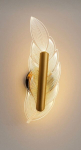 Opviq seinavalgusti LED BRZ-343409, kuldne/l&auml;bipaistev