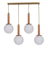 Opviq ripplamp 9073-6, kuldne/valge