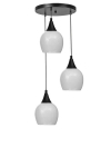 Opviq ripplamp 9065-3, must/valge