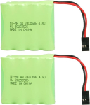 Yunique Green-Clean-Power, 2 NiMH AA patareid 4,8 V 2400 mAh, Hitec pistik, RC mudelitele ja vastuv&otilde;tjatele