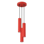 Sollux ripplamp Karbon 3P, punane