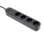 Smart Wifi toitejuhe 4 vahelduvvoolu ja 3 usb pistikupesaga, 1,5 m