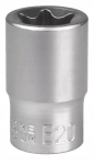 Mjw 1/2" E20 Torx pesa, Crv teras