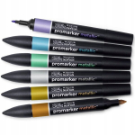 Promarker Metallic Tones 6 v&auml;rvi markerite komplekt