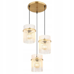 Gorley trio Led ripplamp, metall, kuld