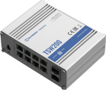 Teltonika TSW200 T&ouml;&ouml;stuslik L&uuml;liti, Mittehalduslik, 8x RJ45 Gigabit PoE, 2x SFP Gigabit