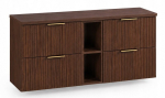 Vannitoakapp t&ouml;&ouml;pinnaga, riiul, riputatav, tamme-p&auml;hkel FLOW 141 x 47 x 59 cm