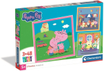 Pusle v&auml;ikese p&otilde;rsakesega Clementoni Peppa Pig 25001, 3x48 tk.