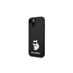 Karl Lagerfeld KLHMP14MSNCHBCK iPhone 14 Plus 6,7 musta/musta silikoonist Choupette MagSafe kaanega
