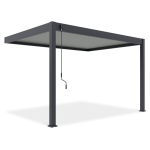 Paviljon Pergola Elegance Wall, 3x4 m, hall/heledahall