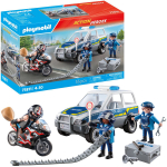 Playmobil City Heroes komplekt politseiniku figuurid, auto ja mootorratas + tarvikud, 55 osa