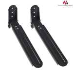 Maclean Mikrolaineahju hoidik MC-776B, 20kg, must, metall, reguleeritav k&auml;e pikkus 28,5-42,5cm, tugev konstruktsioon