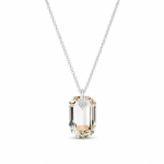 Naiste kaelakee DiamondSky &bdquo;Symbiosis (Golden Shadow)&ldquo; Swarovski kristallidega