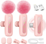 J3 Pink juhtmevaba rev&auml;&auml;rmikrofon, C-t&uuml;&uuml;p, 1-2, m&uuml;rasummutus