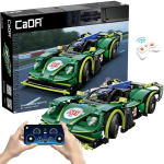 CaDA ehitusplokid Kaugjuhitav v&otilde;idus&otilde;iduauto 29 cm roheline Emerald Deity Sport Car s&otilde;iduk, uniwersalny