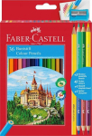 Faber-castell "lossi" pliiatsid, 36 v&auml;rvi + 3 kahepoolset