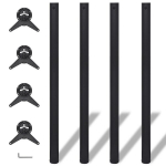 Reguleeritava k&otilde;rgusega lauajalad 4 tk 1100 mm