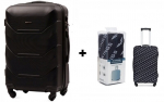 Suur kohver Wings TD147 L, must + kest