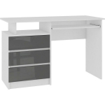 Kirjutuslaud NORE CLP 135, valge/tumehall