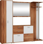 Esikukomplekt peegliga VII​, ploom/valge