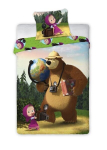 Laste voodipesukomplekt Ma&scaron;a ja Karu, 160x200, 2-osaline