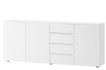 Kummut Szynaka Meble Lucca 3D4S, valge