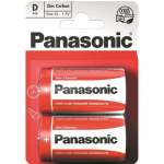 Panasonic patarei Red Zinc R20 (D), 2 tk