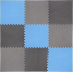 Kaitsev p&otilde;randamatt One Fitness 60x60x1 cm, 9 tk, sinine/hall