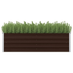 vidaXL aia taimelava pruun 160 x 40 x 45 cm tsingitud teras