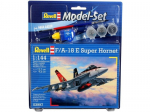 Revell - F/A-18E Super Hornet Gift set, 1/144, 63997