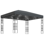 vidaXL Valgustitega varjualune, antratsiit, 3x4m, Antracito