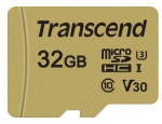 Transcend Microsdhc UHS-3/V30 32GB W/Adapter