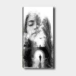 Pilt Naine, mees ja lind