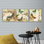 Kolmeosaline reproduktsioon Postkaart lootusest ja usust