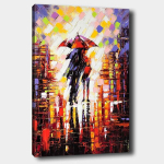 Reproduktsioon Inimesed vihmavarju all