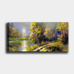 Reproduktsioon l&otilde;uendil Maastik, 50x120 cm