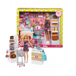 Mattel Barbie FRP01 Supermarket ja nukk, mitmev&auml;rviline