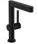 Valamusegisti push-open valamu p&otilde;hjaklapiga Hansgrohe Finoris 230, matt must