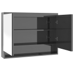 vidaXL vannitoa peegelkapp, 80 x 15 x 60 cm, MDF, s&auml;ravhall, Hall