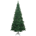 vidaXL kunstkuusk LED-tulede ja kuulidega L, 240 cm, roheline