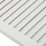 vidaXL lamelluks 2 tk, m&auml;nnipuit, valge, 39,5 x 49,4 cm